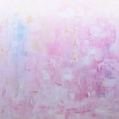 pink abstract art painting for sale